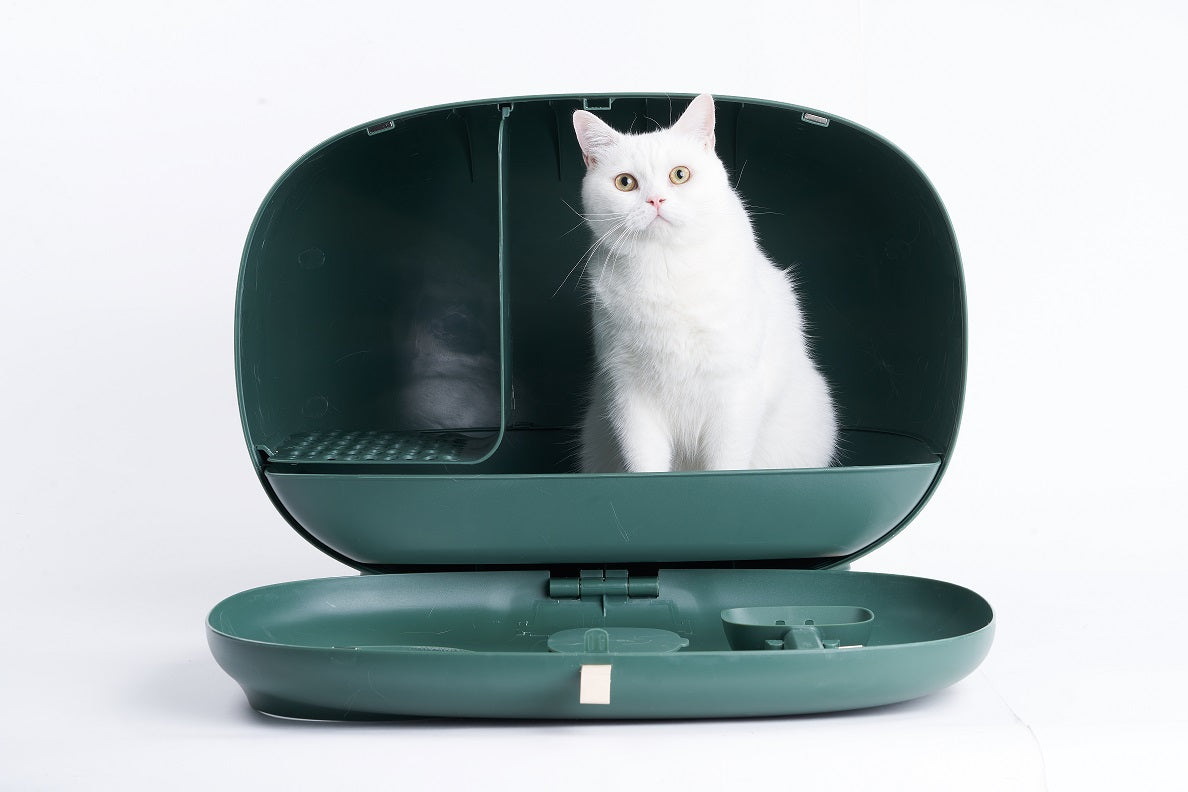 MakeSure kattenbak met lade - Groen - Design Prijs Winnaar! - SpirePets