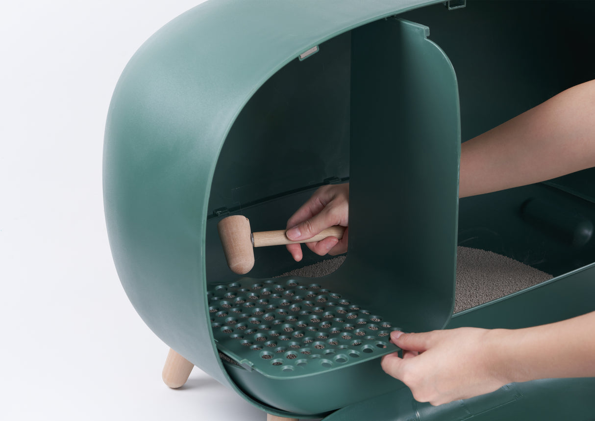 MakeSure kattenbak met lade - Groen - Design Prijs Winnaar! - SpirePets