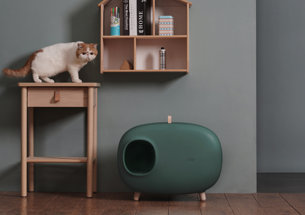MakeSure kattenbak met lade - Groen - Design Prijs Winnaar! - SpirePets
