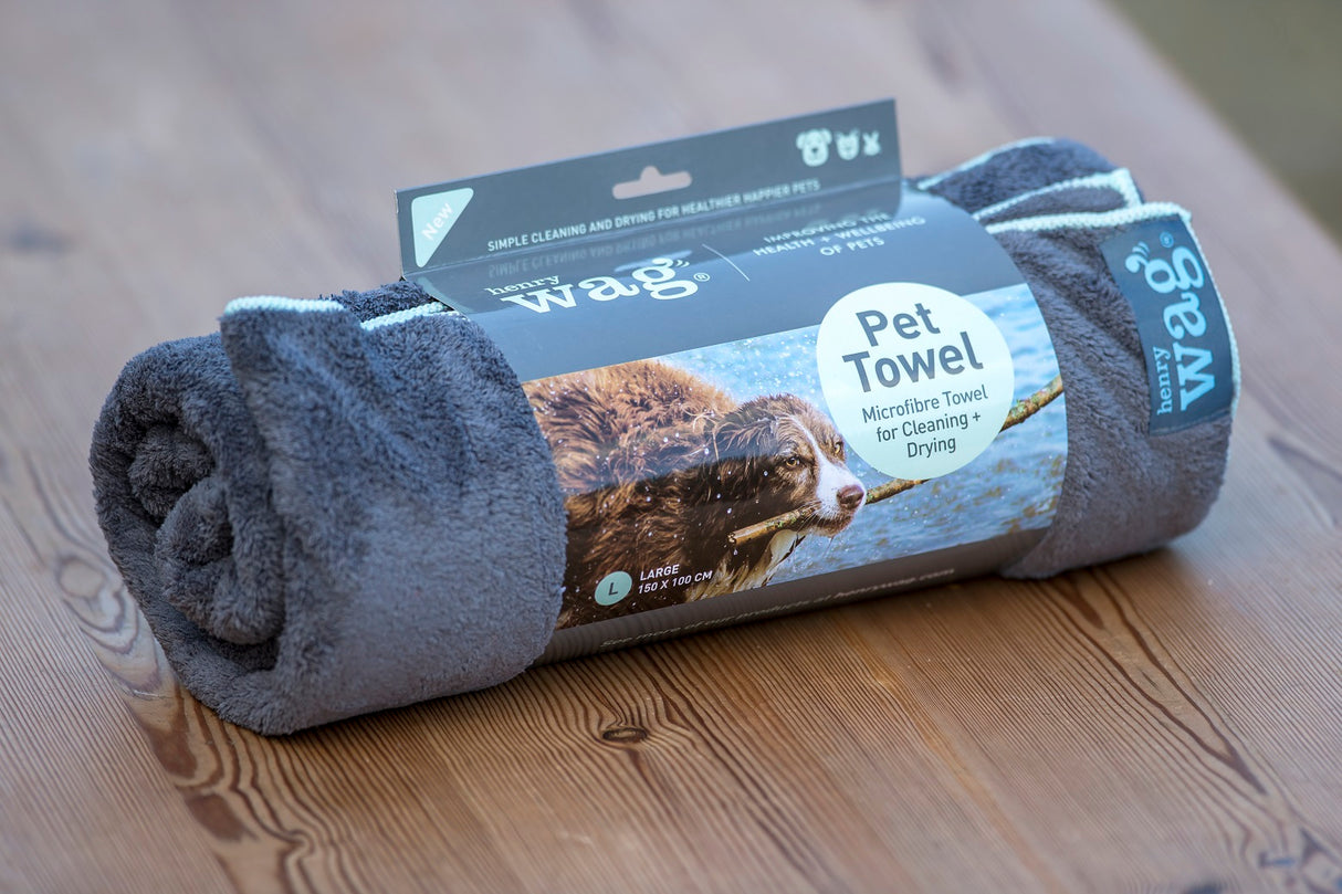 Henry Wag huisdier handdoek voor honden en katten - Maat S - SpirePets