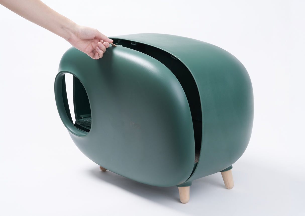 MakeSure kattenbak met lade - Groen - Design Prijs Winnaar! - SpirePets