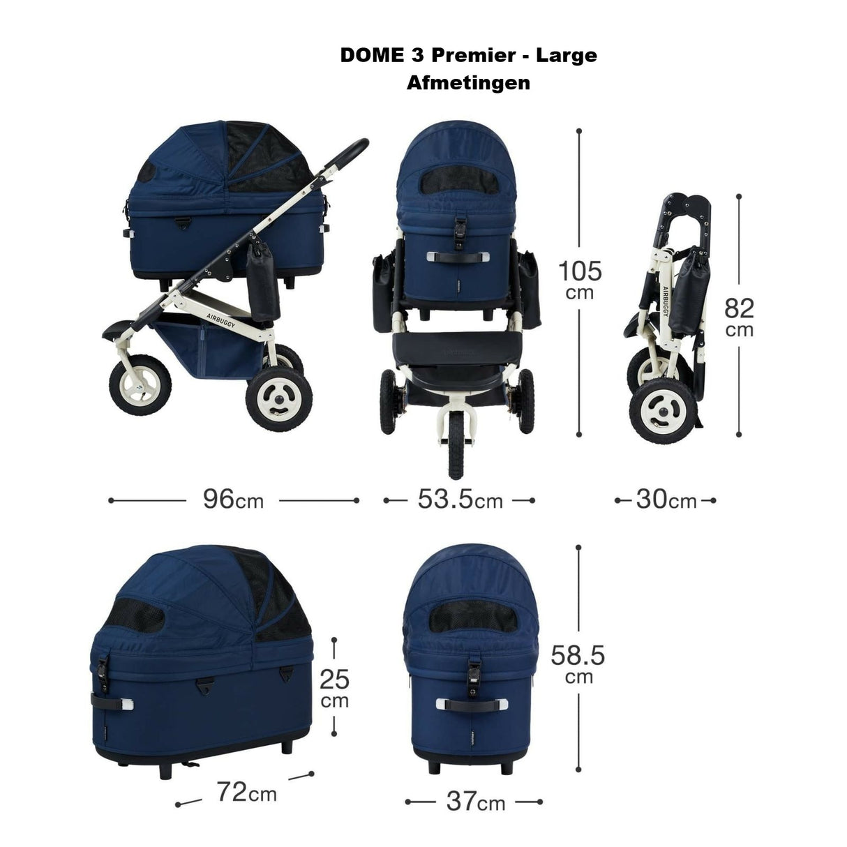 AirBuggy DOME 3 Groß – Erdgrau