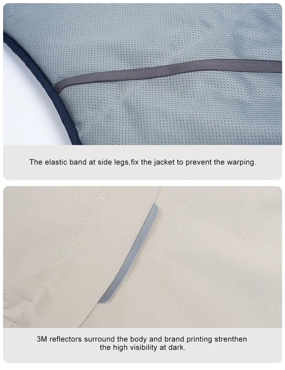 Hondenjas - hardshell materiaal - waterdicht - winddicht - lichtgewicht - blauw - maat M - SpirePets