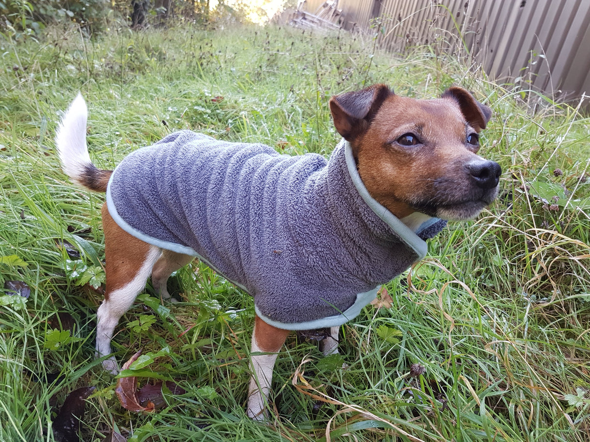 Henry Wag Mikrofaser-Hundebademantel – Trockenjacke für Hunde – Größe S