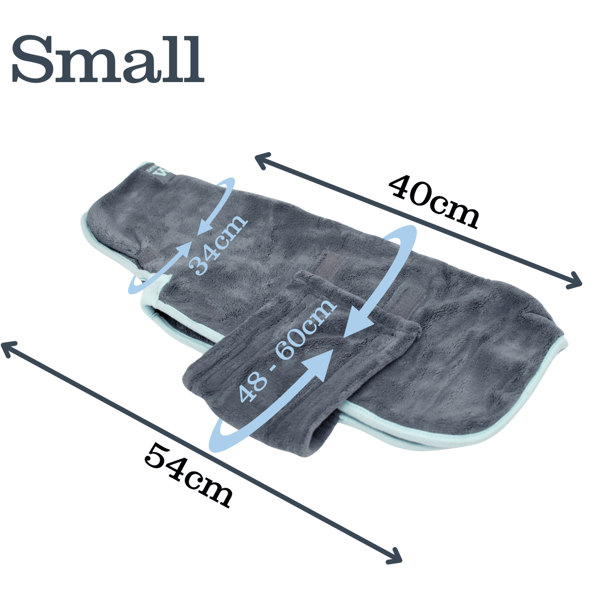 Henry Wag Mikrofaser-Hundebademantel – Trockenjacke für Hunde – Größe S