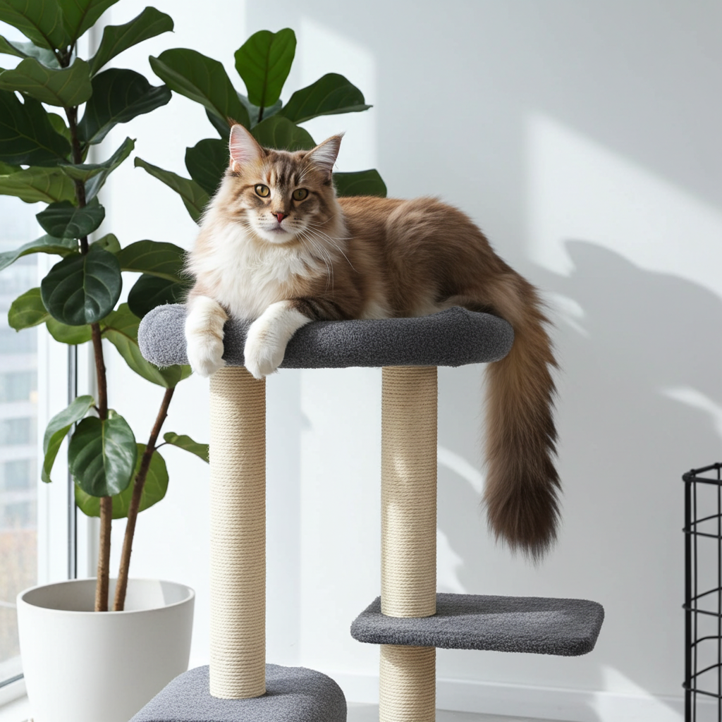 Luxuriöser Kratzbaum für Katzen – Kratzmöbel von Cindy