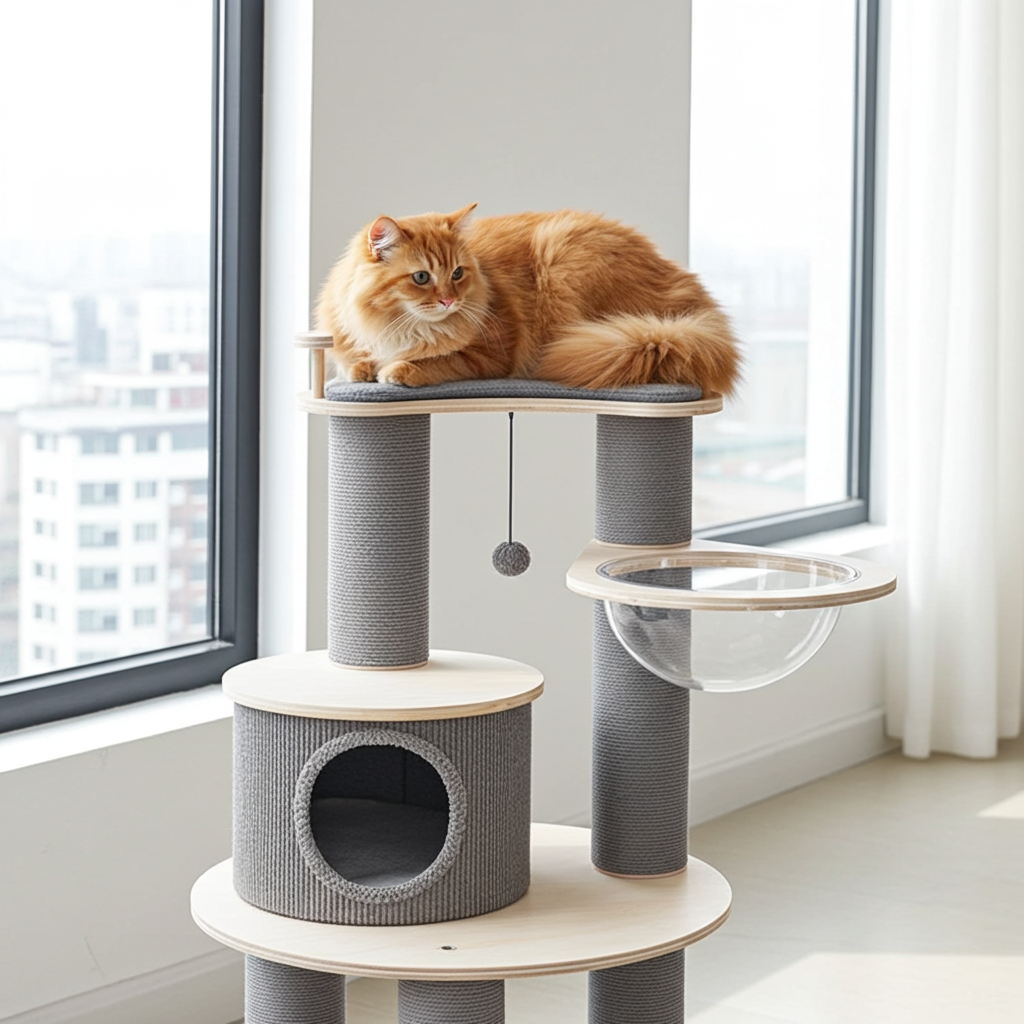 Luxuriöser Kratzbaum – Katzenkratzmöbel