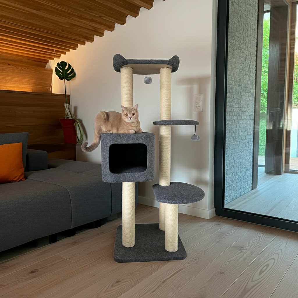 Luxuriöser Kratzbaum für Katzen – Kratzmöbel von Cindy