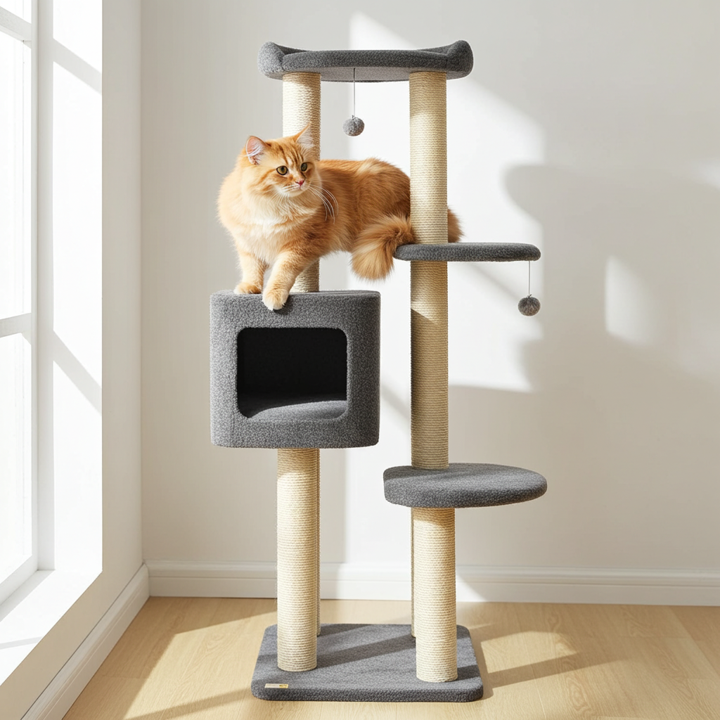 Luxe krabpaal voor katten - Krabmeubel Cindy - SpirePets