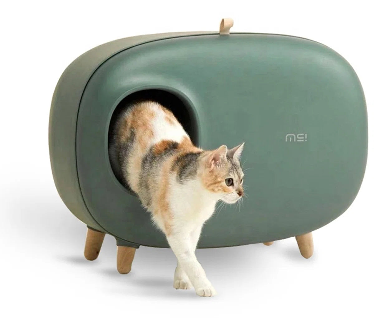 MakeSure kattenbak met lade - Groen - Design Prijs Winnaar! - SpirePets