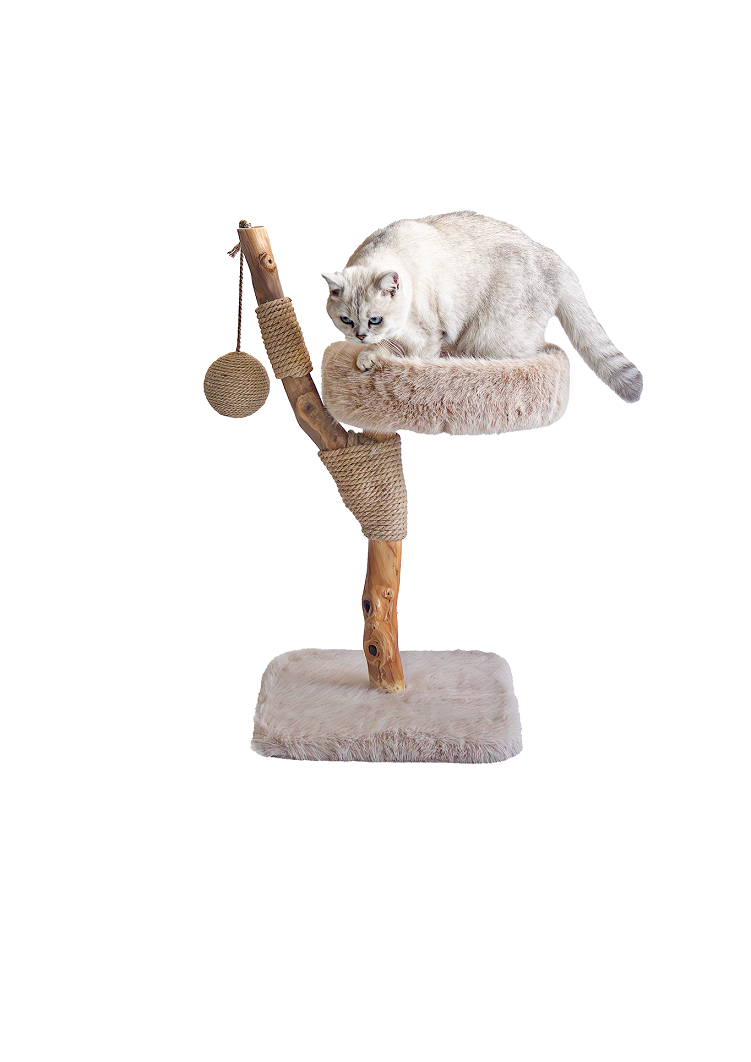 LUNA Kratzbaum aus massivem Obstholz