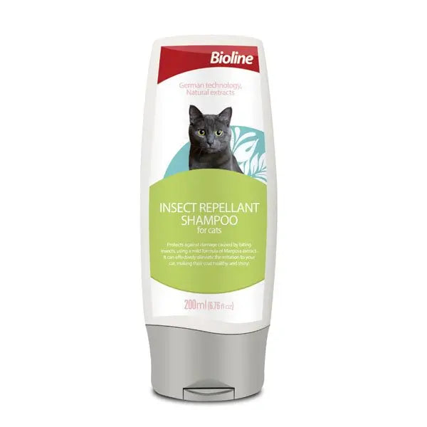 Shampoo voor katten - insectwerend - bevat margosa-extract - 200 ml SpirePets