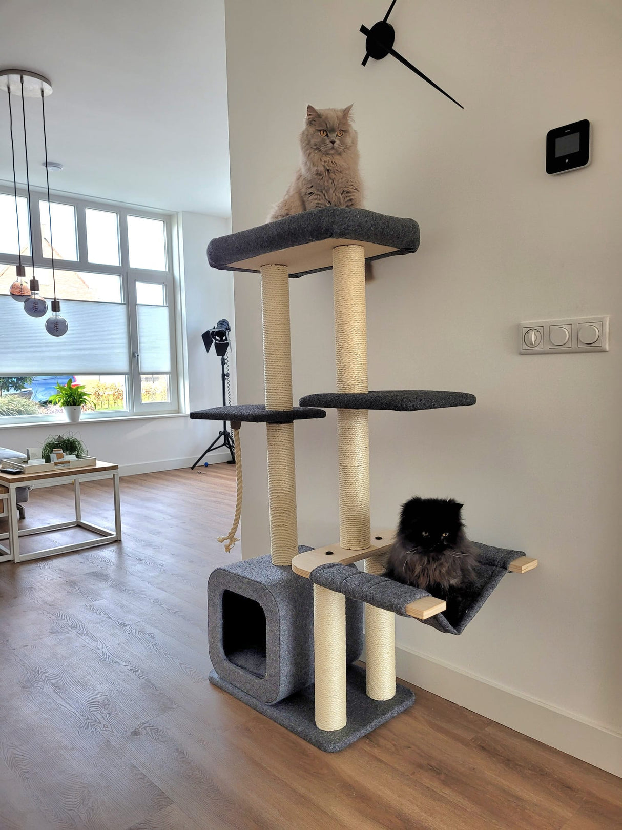 Katzenkratzbaum Candy - Kletterbaum - grau