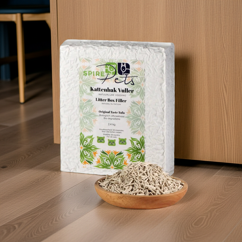 Tofu-Katzenstreu – Bio und desodorierend, 2,4 kg