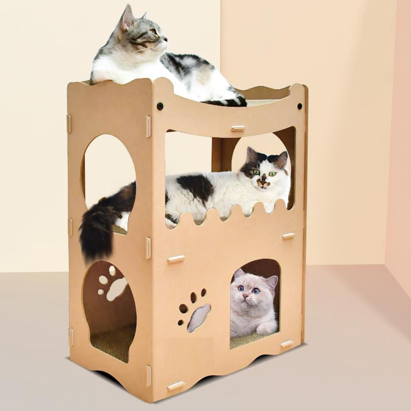 Kattenhuis - duurzaam speelhuis voor katten - SpirePets