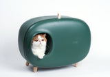 MakeSure Kattenbak Met Lade - Groen - 60 x 38 x 45 cm - Design