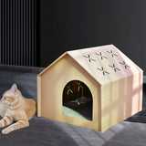 Kattenhuis van karton - Krab en speelhuisje voor katten - SpirePets