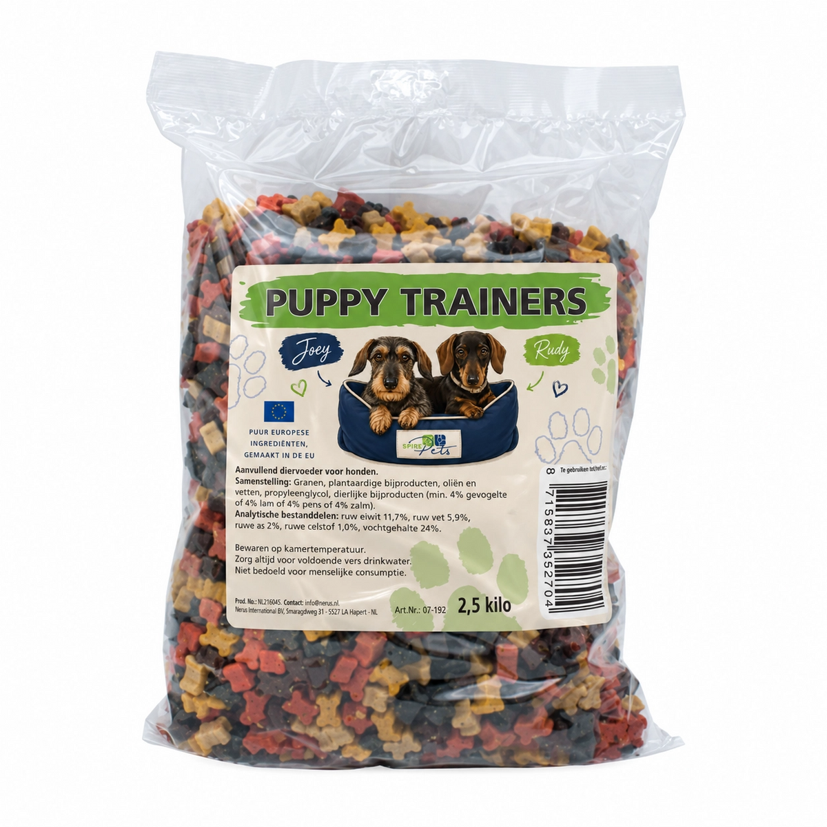 Joey & Rudy Puppytrainers 2,5 kg – Zachte Trainingssnoepjes voor honden