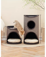 NOVA Kratzbaum mit Katzenkorb