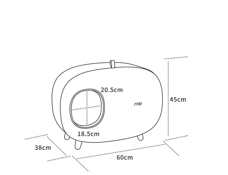 Kattenbak - inclusief schepje - lekvrij en geurvrij - SpirePets