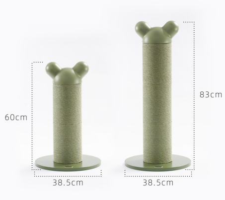 Katten krabpaal - krabmeubel groen met wit - SpirePets