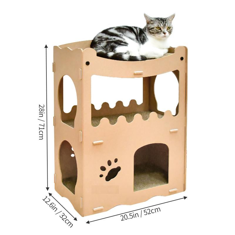 Kattenhuis - duurzaam speelhuis voor katten - SpirePets