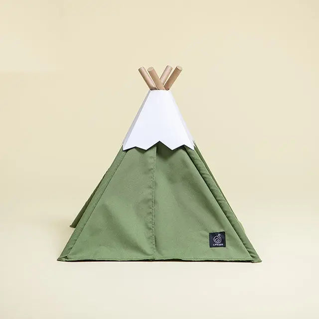 Tipi tent voor katten - kattentent - kattenmand - blauw - SpirePets