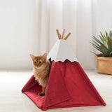 Tipi tent voor katten - kattentent - kattenmand - blauw - SpirePets