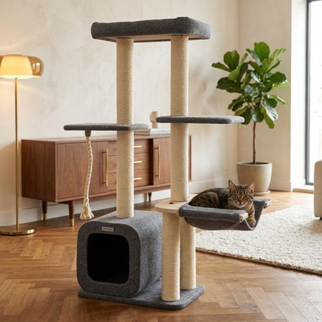 Katzenkratzbaum Candy - Kletterbaum - grau