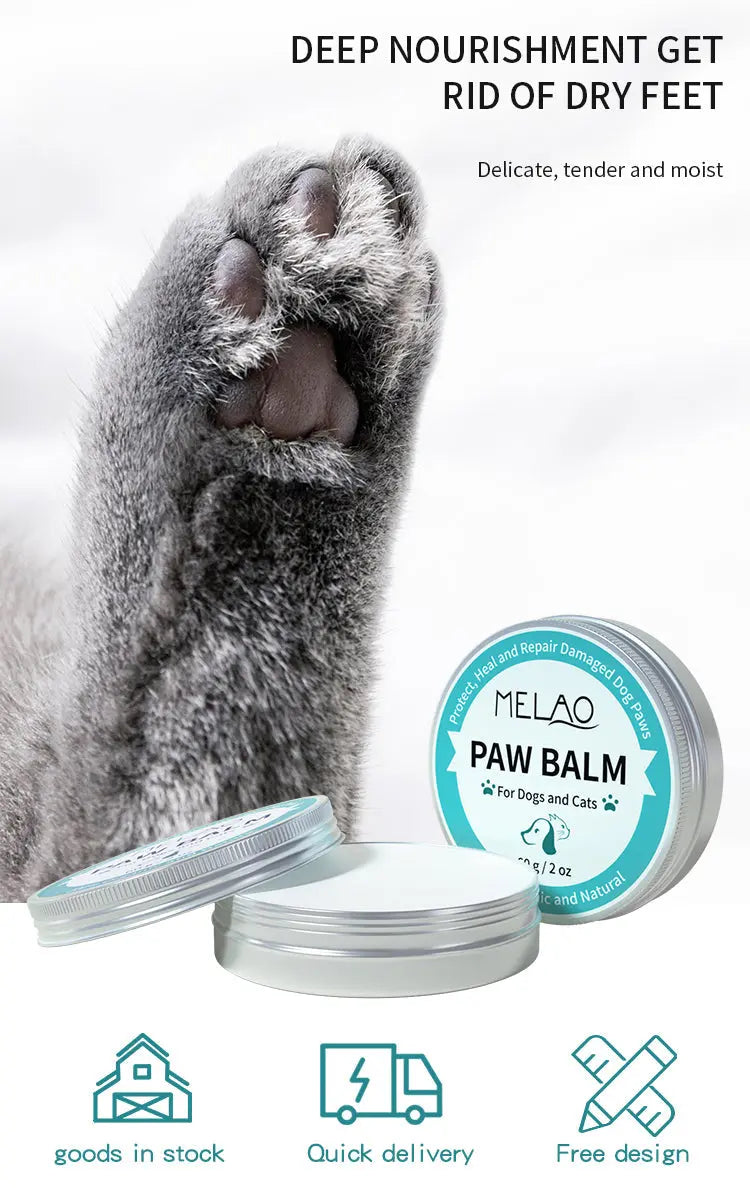 Katten en honden pootbalsem | blik 60gram paw balm | pootverzorging | opfrissen van uw huisdier | huisdieren verzorging - SpirePets