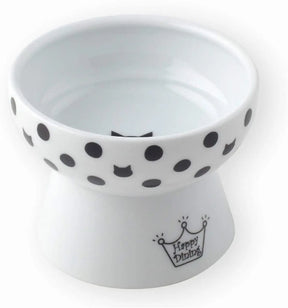 DC-0706-01 mini voerbak katten of hondjes - hoog model - 7,9x7,9x5,8 cm (LxBxH) - kattenvoerbak - katten voerbak - 35ml