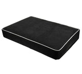 Comfortabele Joey hondenkussen - zwart - hondenbank - anti-slip onderkant - zachte polyester spons - makkelijk schoon te maken - SpirePets